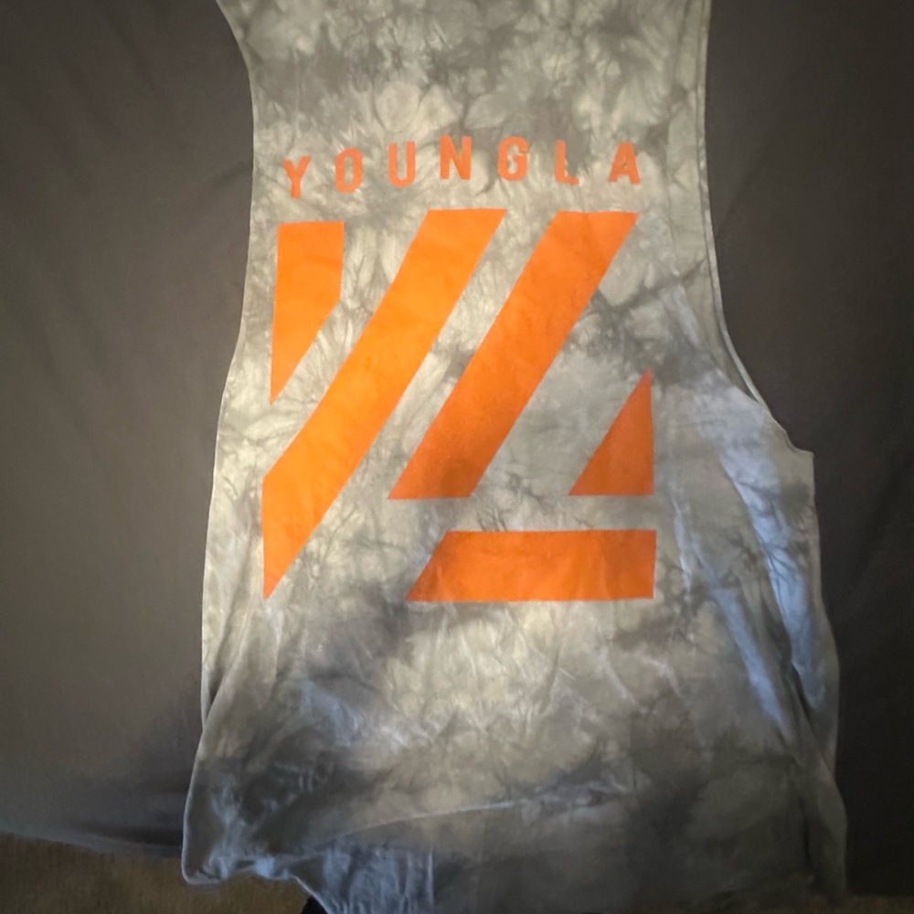YoungLA Tie-Dye Tank Top in Gray